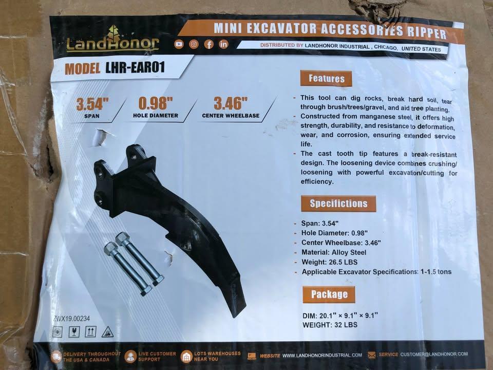 Ripper for Chinese Mini Excavator
